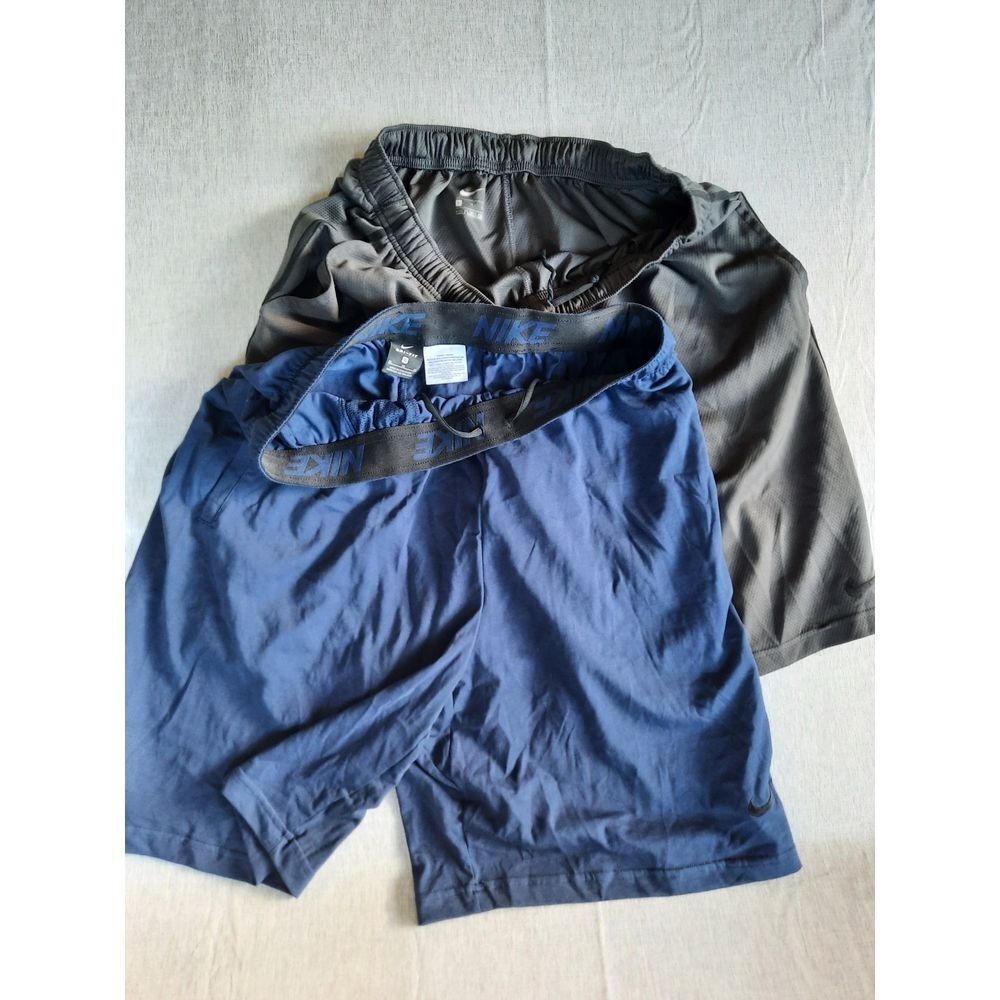 Nike Dri-Fit Men 2 for XL Pull-Over Performance Active Black, Blue Sweat Short